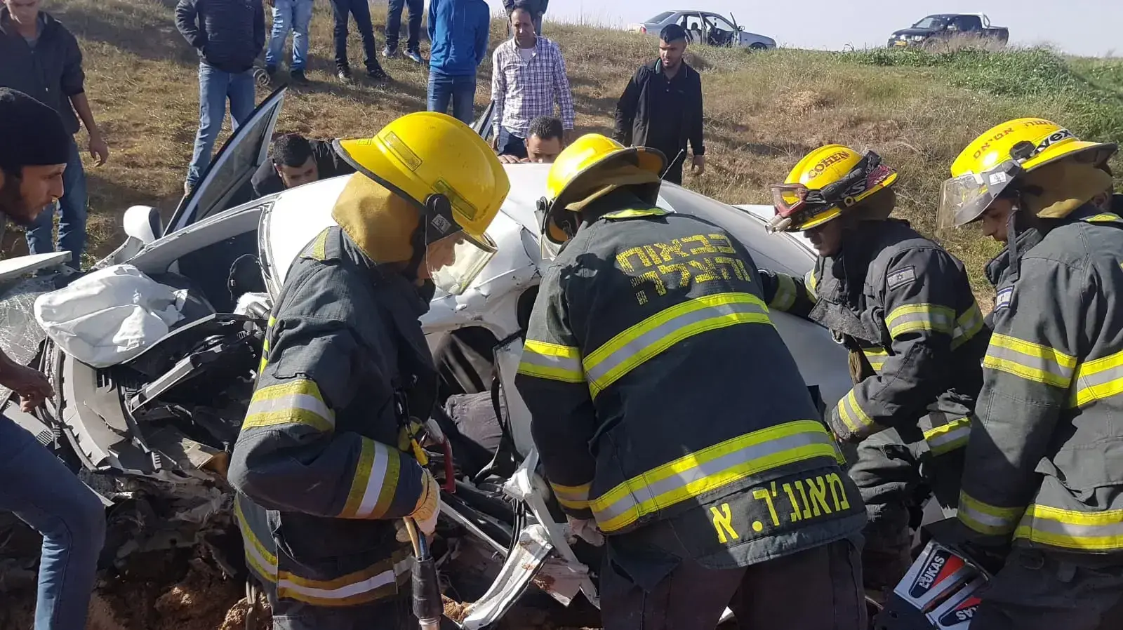 תאונת דרכים ליד להב בנגב תאונת דרכים ליד להב בנגב