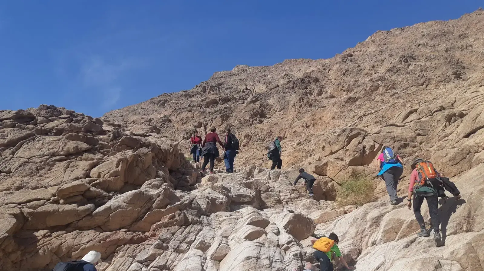 מטיילים בשמורת הטבע עיינות צוקים 2 בפברואר 2019 