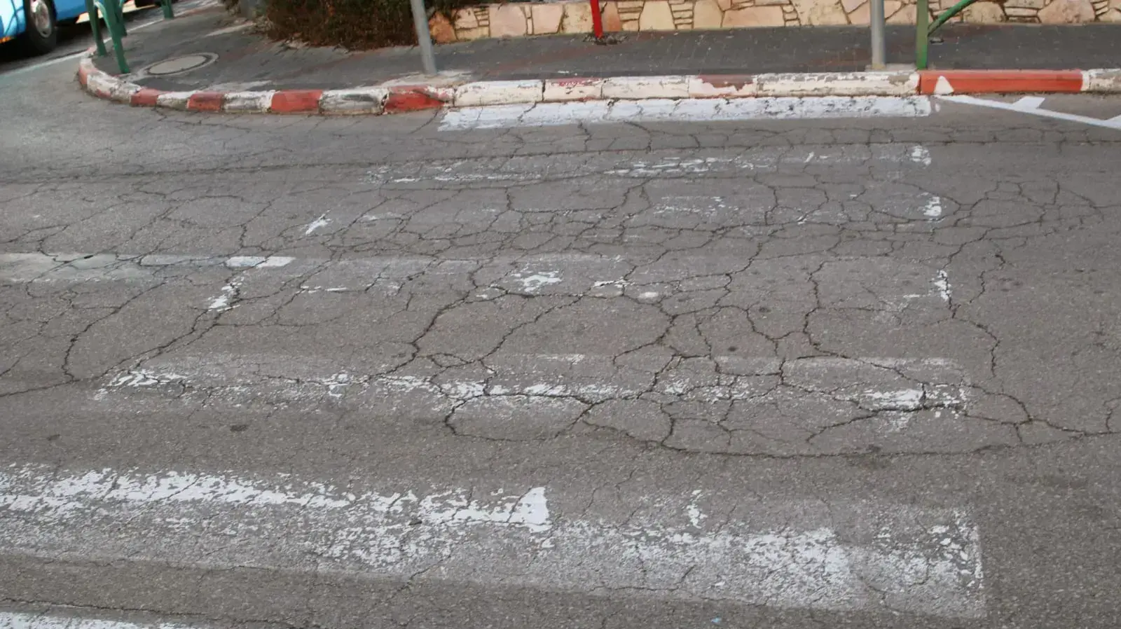 מעבר חצייה בזכרון יעקב 4 בפברואר 2019 מעבר חצייה בזכרון יעקב 4 בפברואר 2019