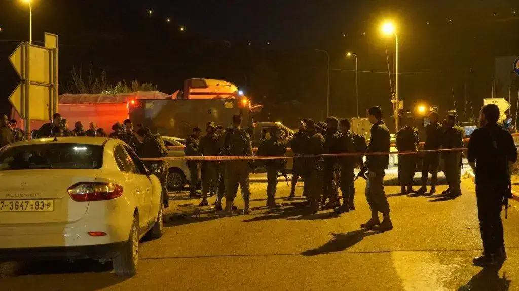 זירת הפיגוע ליד מחסום ג'למה, 4 בפברואר 2019 זירת הפיגוע ליד מחסום ג'למה, 4 בפברואר 2019
