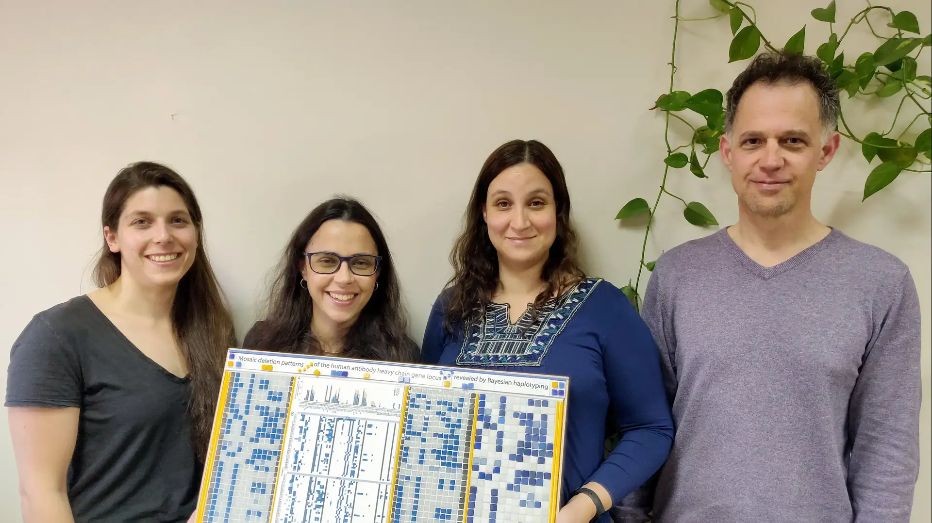 צוות המחקר הישראלי מבר אילן: פרופ' גור יערי, ד"ר פזית פולק, מוריה גדעוני ואילת פרס.
צוות המחקר הישראלי מבר אילן: פרופ' גור יערי, ד"ר פזית פולק, מוריה גדעוני ואילת פרס.