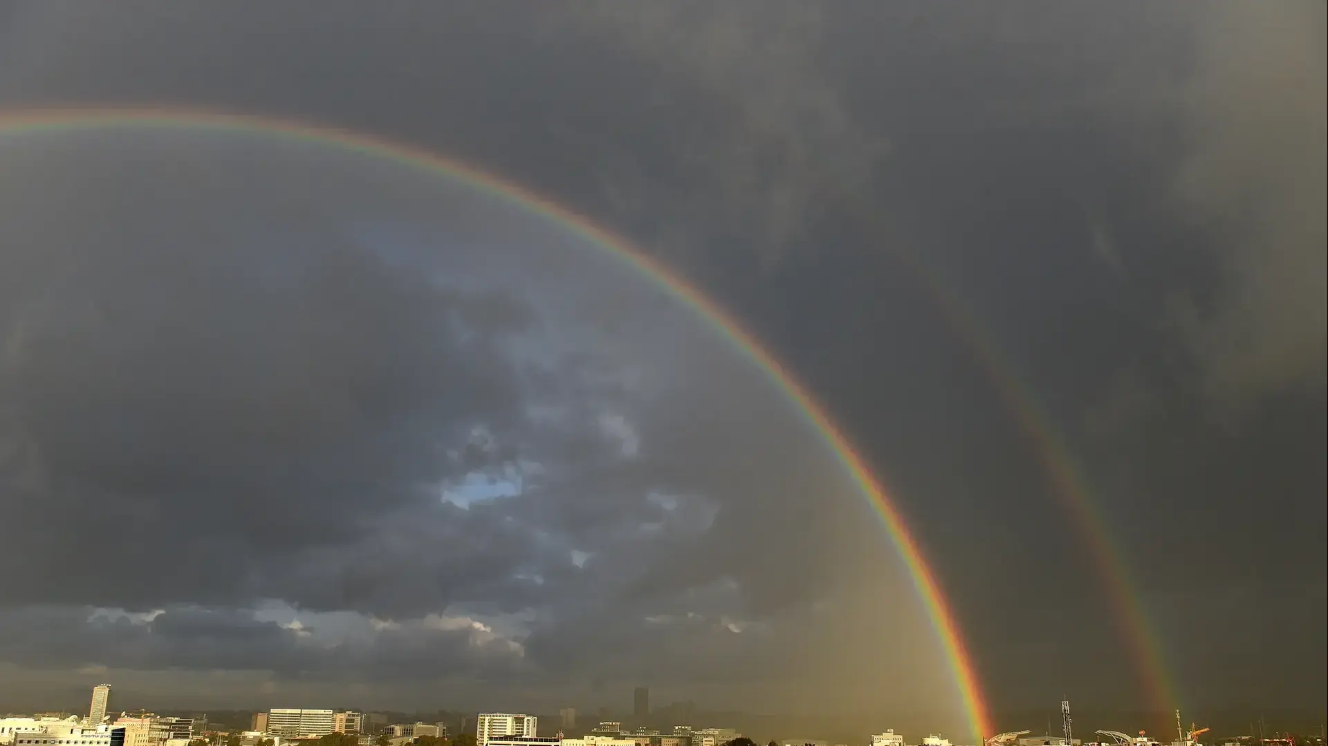 קשת כפולה בגוש דן, 10 בפברואר 2019 קשת כפולה בגוש דן, 10 בפברואר 2019