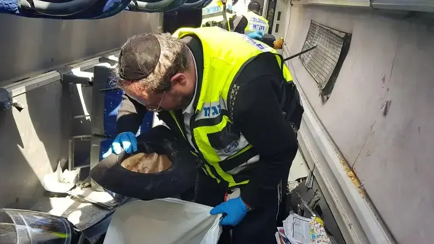 תאונת דרכים קטלנית בין באוטובוס לרכב פרטי בצומת בית חורון, 10.2.2019 תאונת דרכים קטלנית בין באוטובוס לרכב פרטי בצומת בית חורון, 10.2.2019