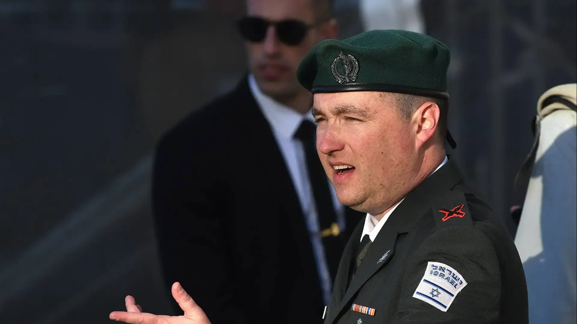 דובר צה"ל רונן מנליס בטקס חילופי הרמטכ"ל בקריה, 15 בינואר 2019 דובר צה"ל רונן מנליס בטקס חילופי הרמטכ"ל בקריה, 15 בינואר 2019