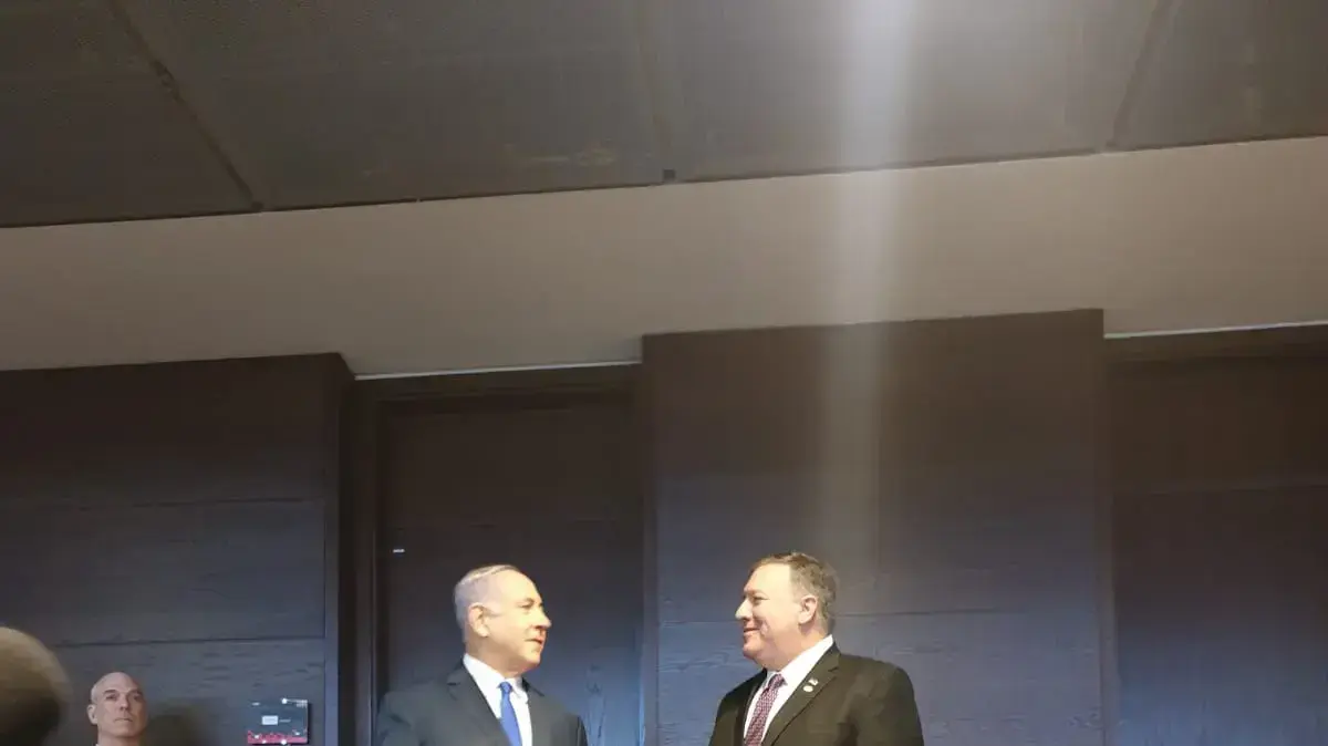 מייק פומפאו ובנימין נתניהו מייק פומפאו ובנימין נתניהו