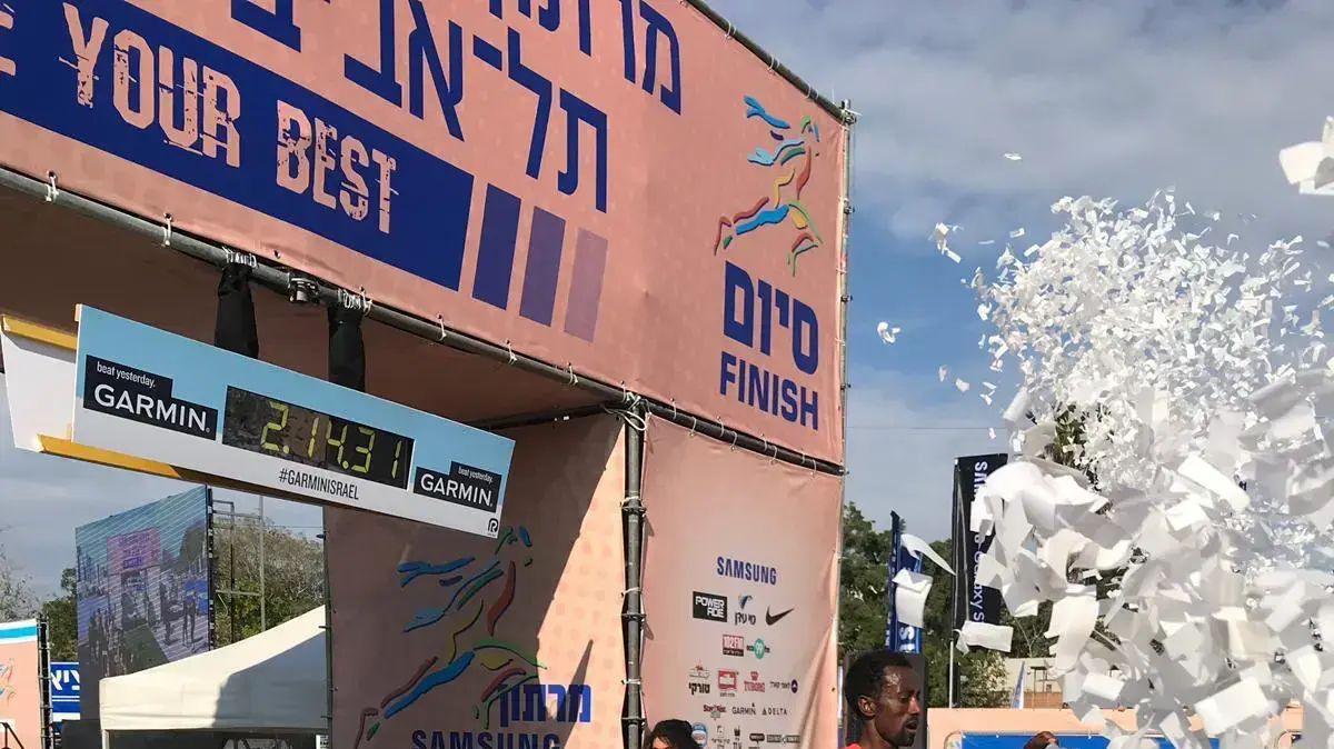 מנצח מרתון תל אביב, 22 בפברואר 2019 מנצח מרתון תל אביב, 22 בפברואר 2019