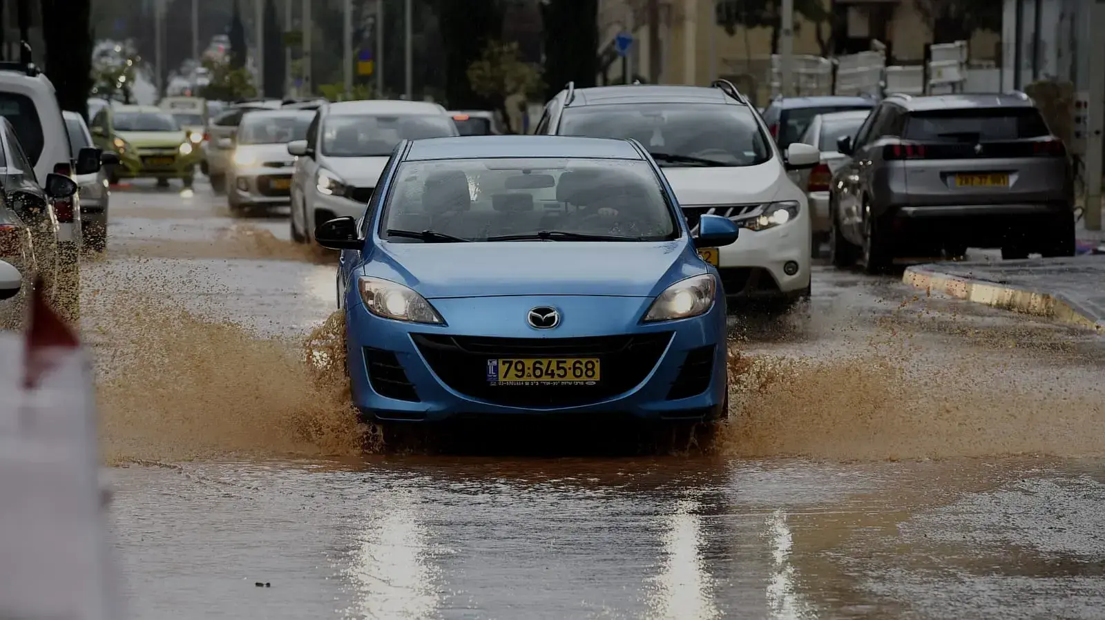 הצפות בפתח תקווה 28 פברואר 2019 הצפות בפתח תקווה 28 פברואר 2019