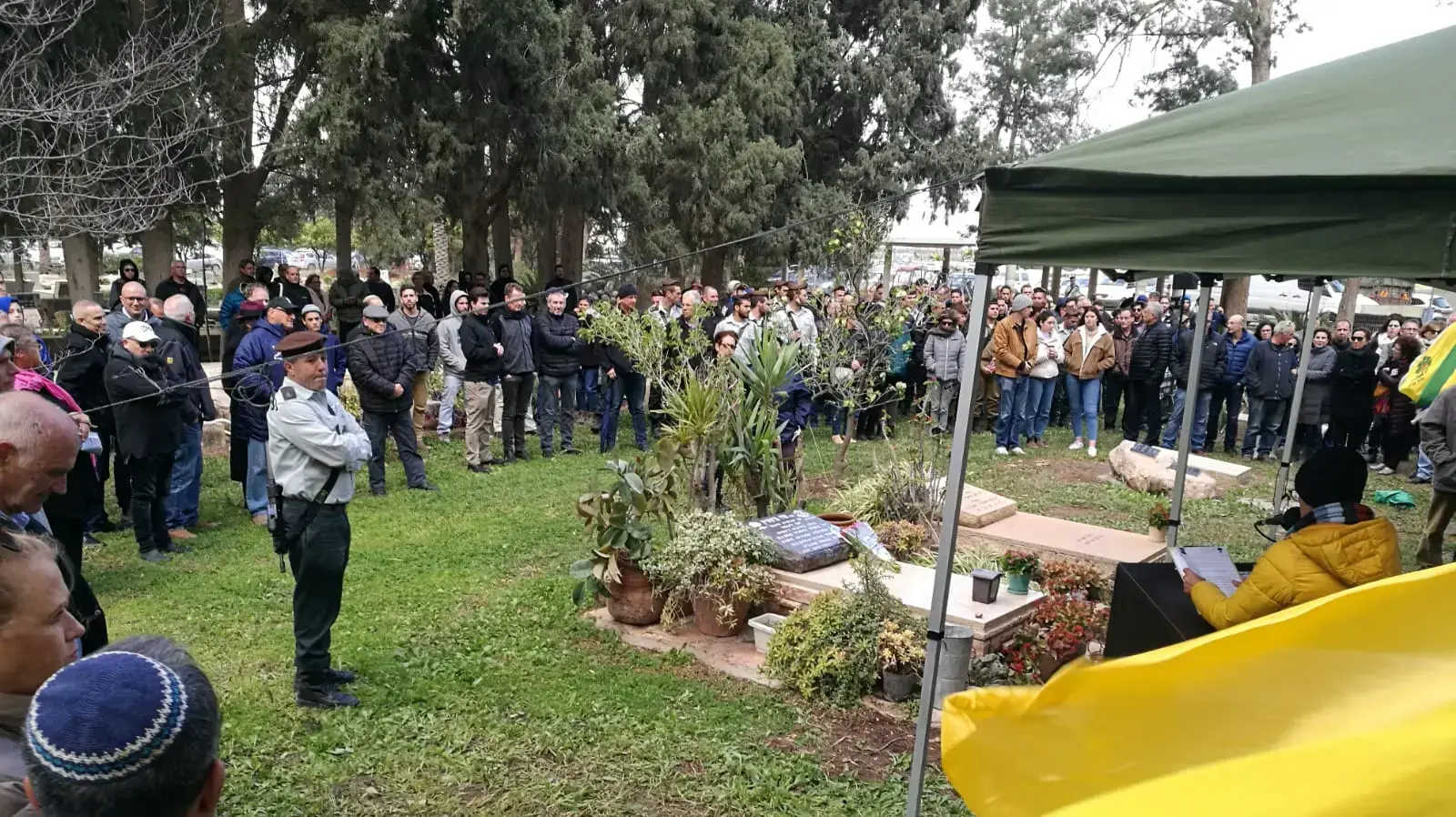 טקס לציון 20 שנה לנפילתו של תא"ל ארז גרשטיין בקיבוץ רשפים, 28 בפברואר 2019 טקס לציון 20 שנה לנפילתו של תא"ל ארז גרשטיין בקיבוץ רשפים, 28 בפברואר 2019