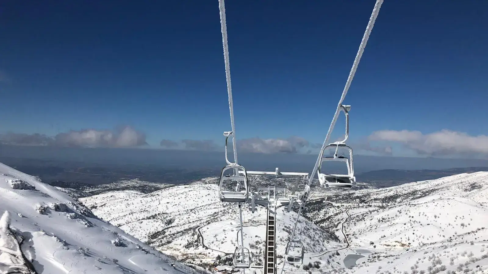 שלג באתר החרמון, 1 מרץ 2019 שלג באתר החרמון, 1 מרץ 2019