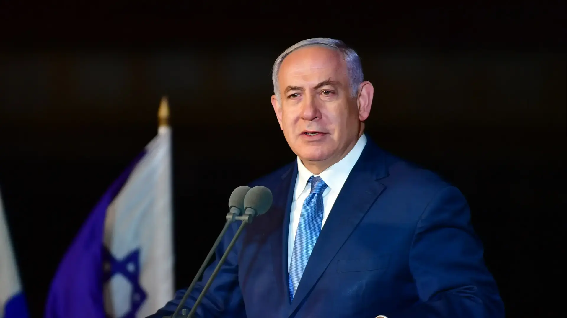 ראש הממשלה בנימין נתניהו נושא דברים במהלך טקס סיום קורס חובלים מספר 138 בבסיס חיל הים בחיפה, 6 במרץ 2019