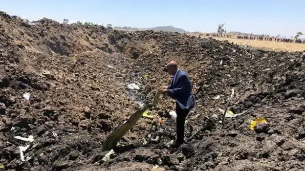 זירת התרסקות מטוס חברת אתיופיה איירליינס, 10 במרץ 2019