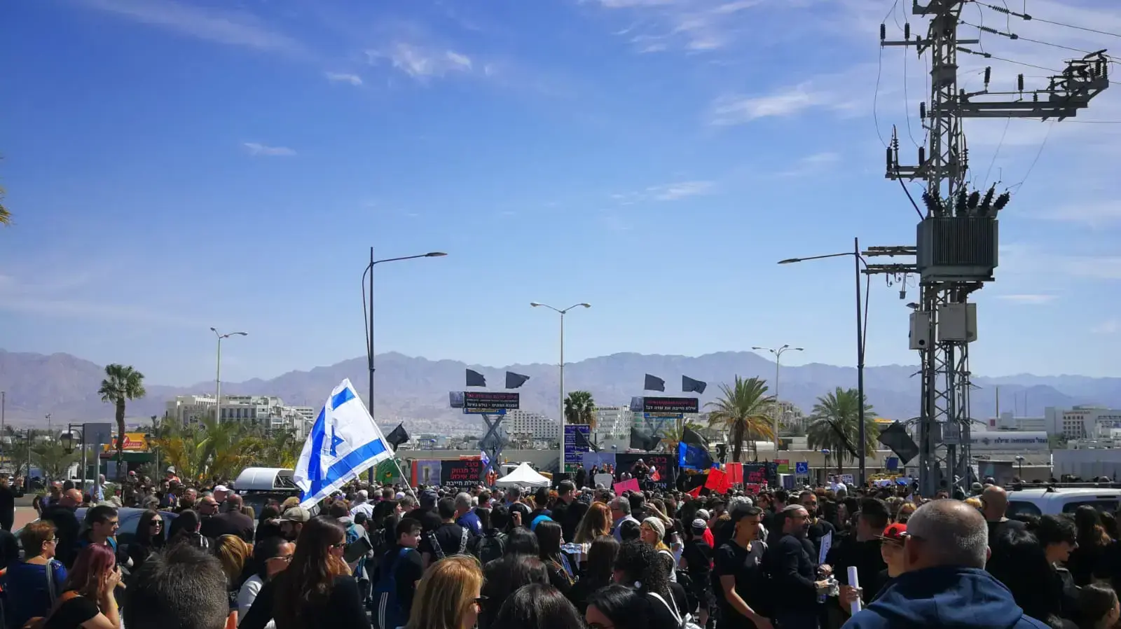 הפגנות באילת נגד סגירת שדה דב, 12 במרץ 2019