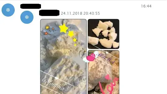 מעצר חשודים בחברות בארגון פשיעה השייכים לדרג הניהול הבכיר באפליקציה הנותנת פלטפורמה למכירת סמים מסוכנים.
והודעות בקבוצה לסחר בסמים פסיכודאליים ב"טלגראס". מעצר חשודים בחברות בארגון פשיעה השייכים לדרג הניהול הבכיר באפליקציה הנותנת פלטפורמה למכירת סמים מסוכנים.
והודעות בקבוצה לסחר בסמים פסיכודאליים ב"טלגראס".