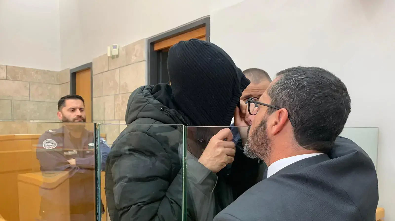 החשוד בפרשת הטלגראס בעת הארכת מעצרו, מחוזי נצרת 12 במרץ 2019


