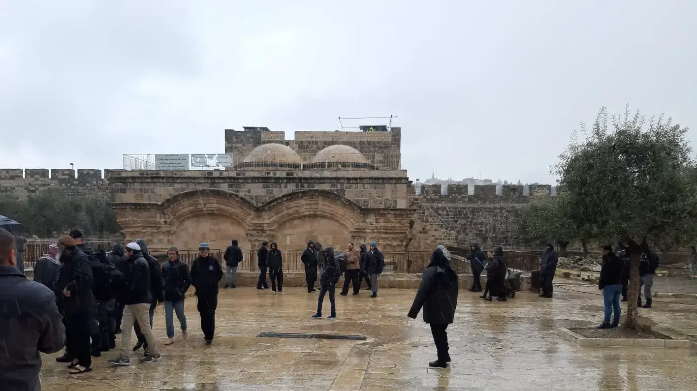 מתפללים בדרכם להר הבית 14 במרץ 2019 מתפללים בדרכם להר הבית 14 במרץ 2019