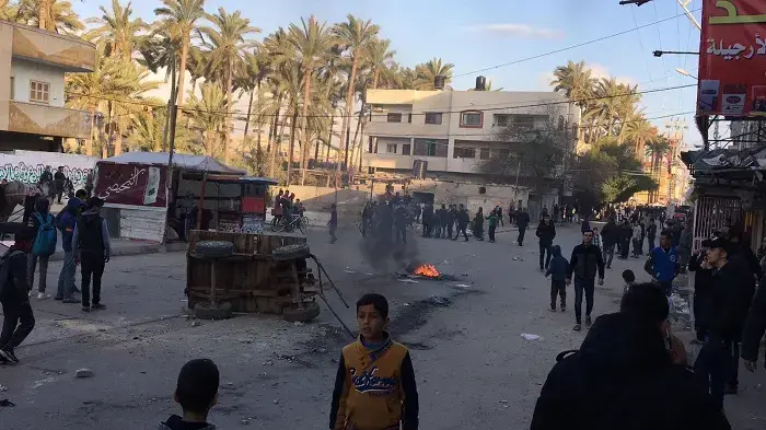 הפגנות בעזה ודיר אל-בלח הפגנות בעזה ודיר אל-בלח