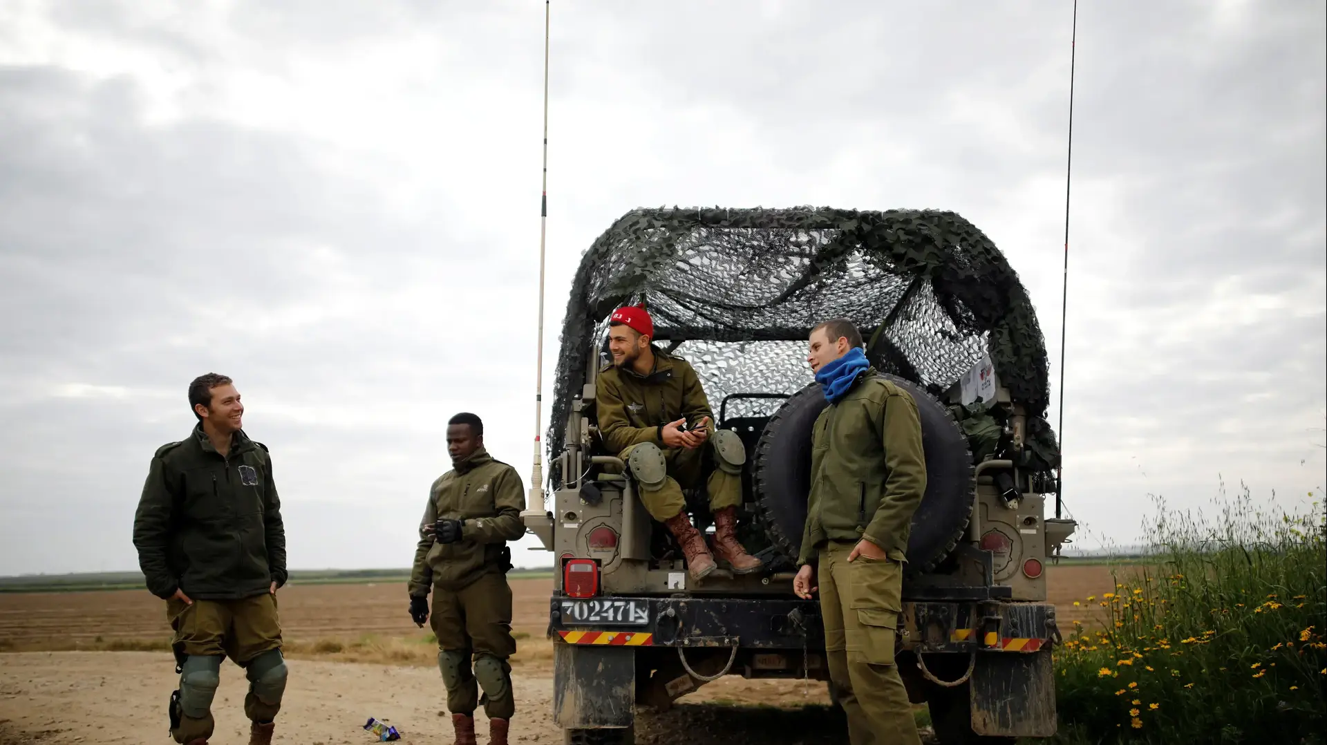 חייל צה"ל בכוננות בגבול ישראל עזה 15 במרץ 2019 חייל צה"ל בכוננות בגבול ישראל עזה 15 במרץ 2019
