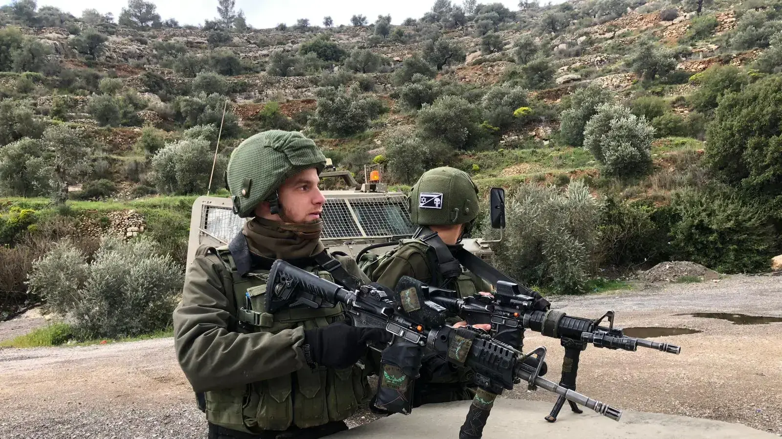 זירת הירי בצומת אריאל שבמרחב החטיבה המרחבית "אפרים", 17 במרץ 2019 זירת הירי בצומת אריאל שבמרחב החטיבה המרחבית "אפרים", 17 במרץ 2019