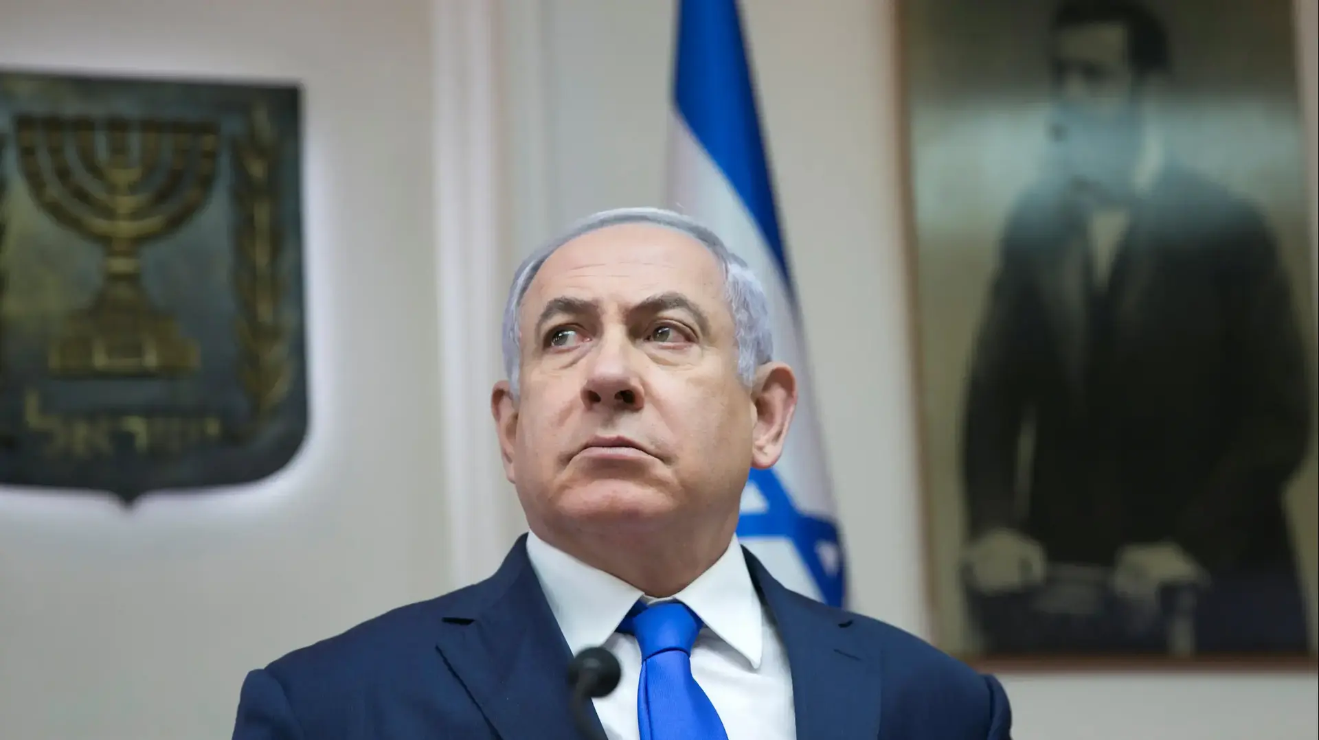 ראש הממשלה בנימין נתניהו בפתח ישיבת ממשלה, 17 במרץ 2019 ראש הממשלה בנימין נתניהו בפתח ישיבת ממשלה, 17 במרץ 2019