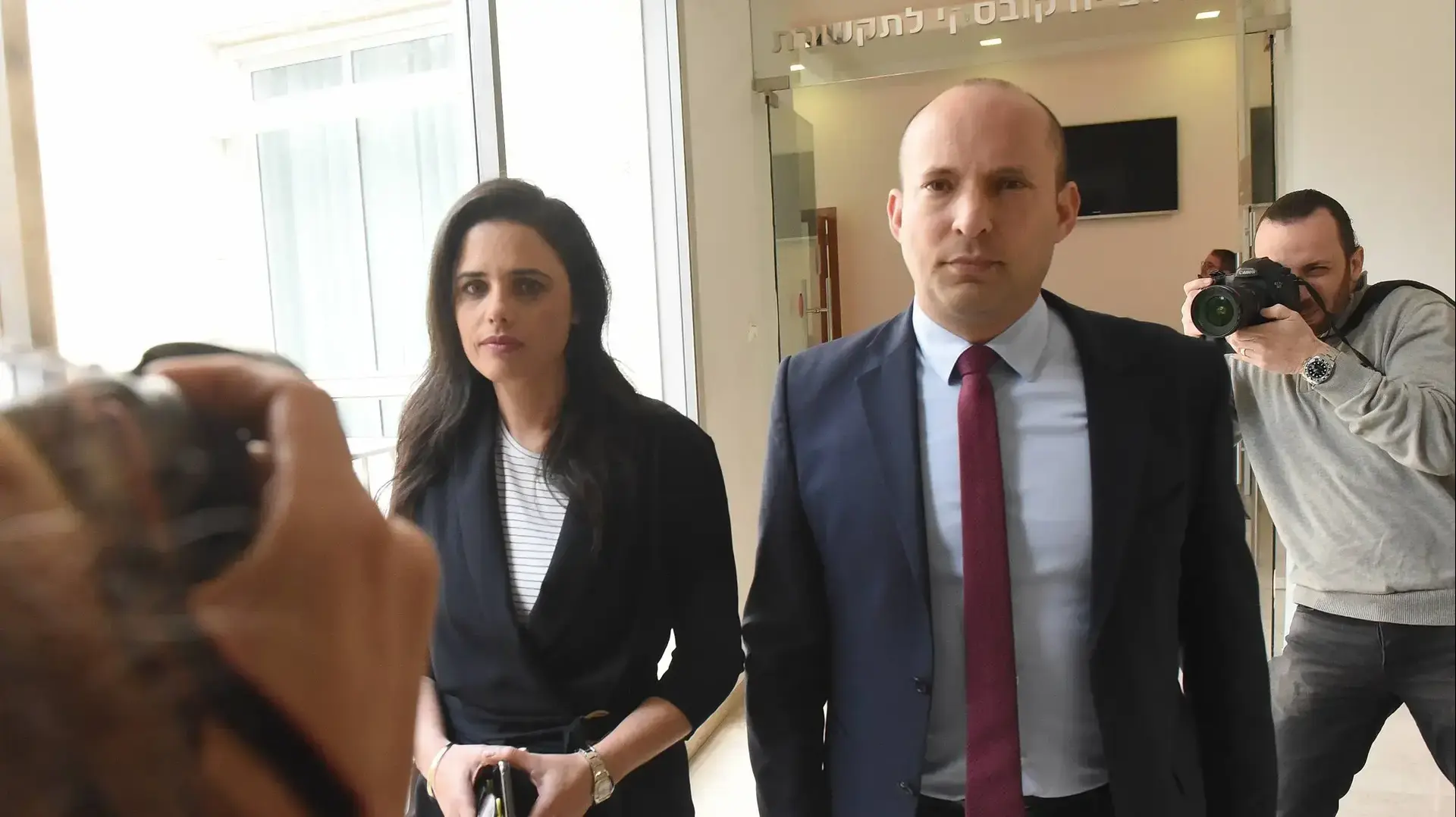 מפלגת ״הימין החדש״, השרים נפתלי בנט ואיילת שקד, יהשקת קמפיין המפלגה מפלגת ״הימין החדש״, השרים נפתלי בנט ואיילת שקד, יהשקת קמפיין המפלגה