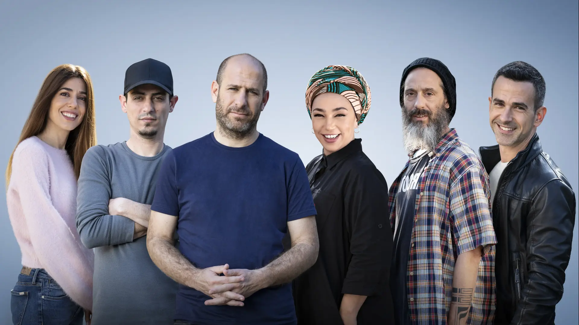 נועה ירון, יובל דיין, קותי סבג, אלברט אסקולה וחנוך דאום בסדרה "יס מן" נועה ירון, יובל דיין, קותי סבג, אלברט אסקולה וחנוך דאום בסדרה "יס מן"