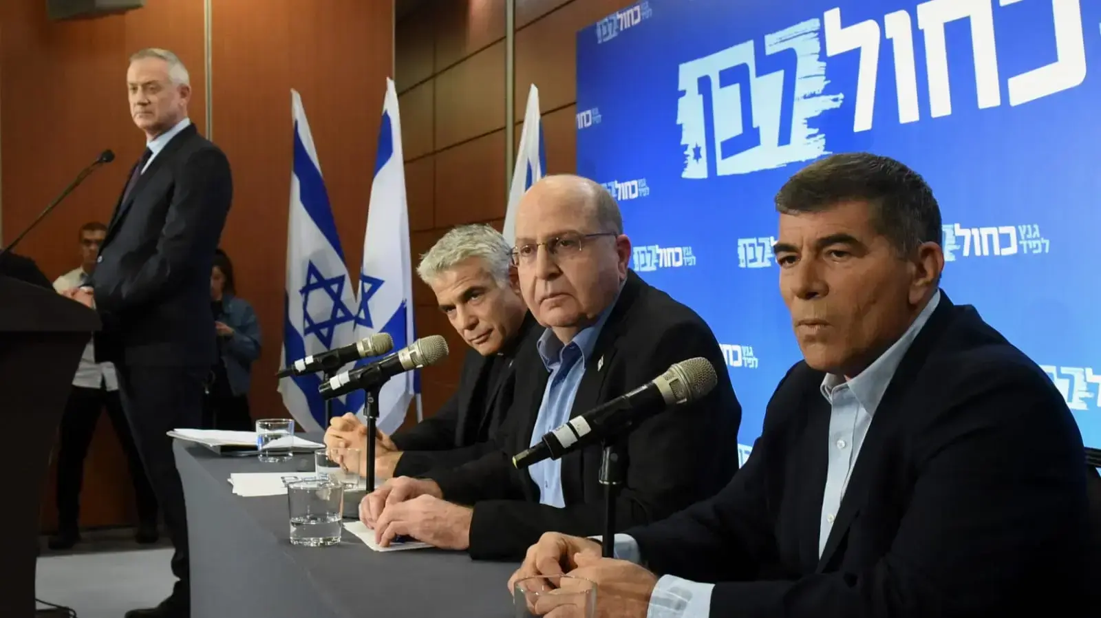 מסע"ת כחול לבן בהובלת המועמד לראשות הממשלה בני גנץ, גני התערוכה, תל אביב 18 במרץ 2019 