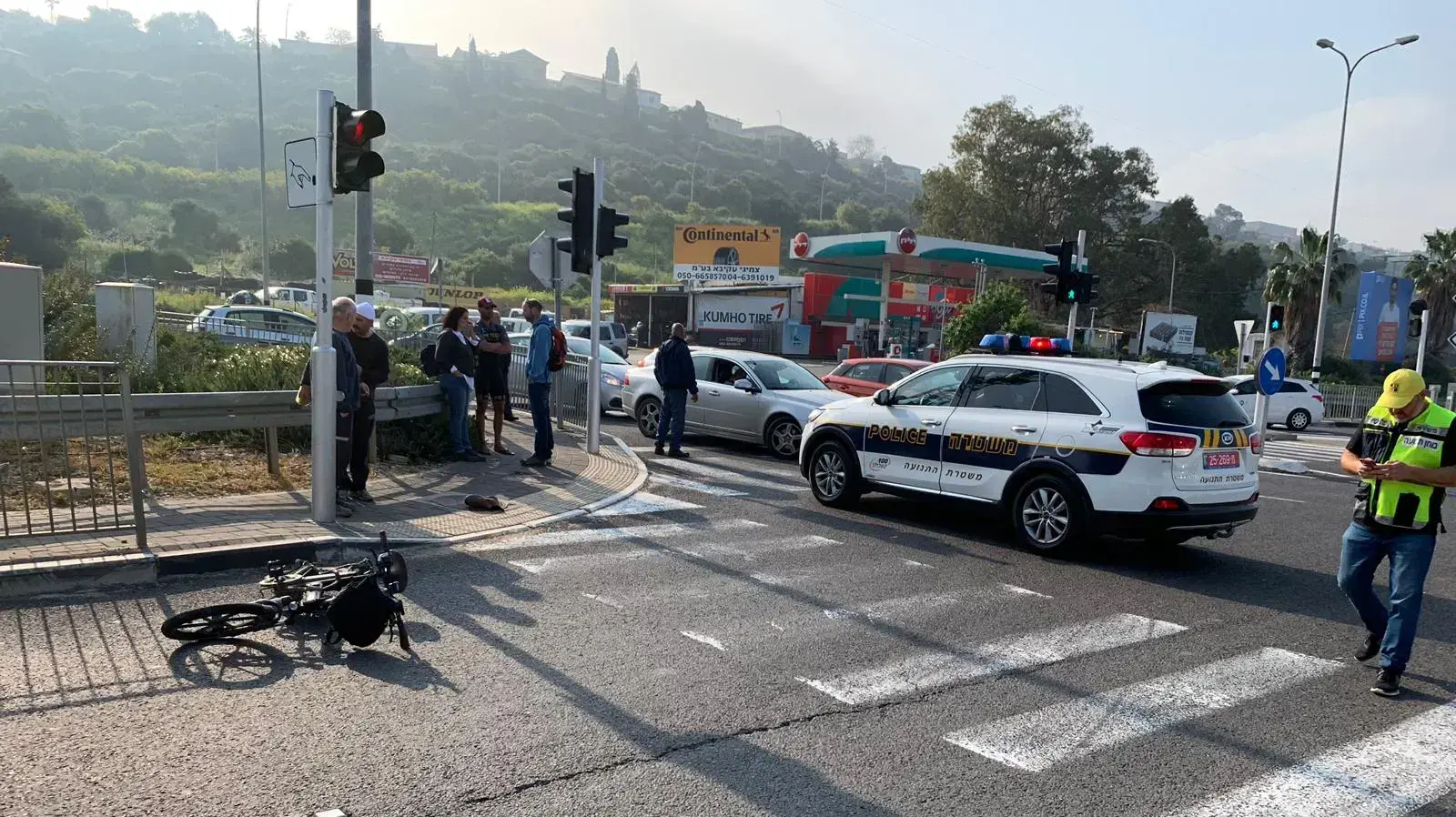 תאונה בכביש 4 נהרג רוכב אופניםי תאונה בכביש 4 נהרג רוכב אופניםי