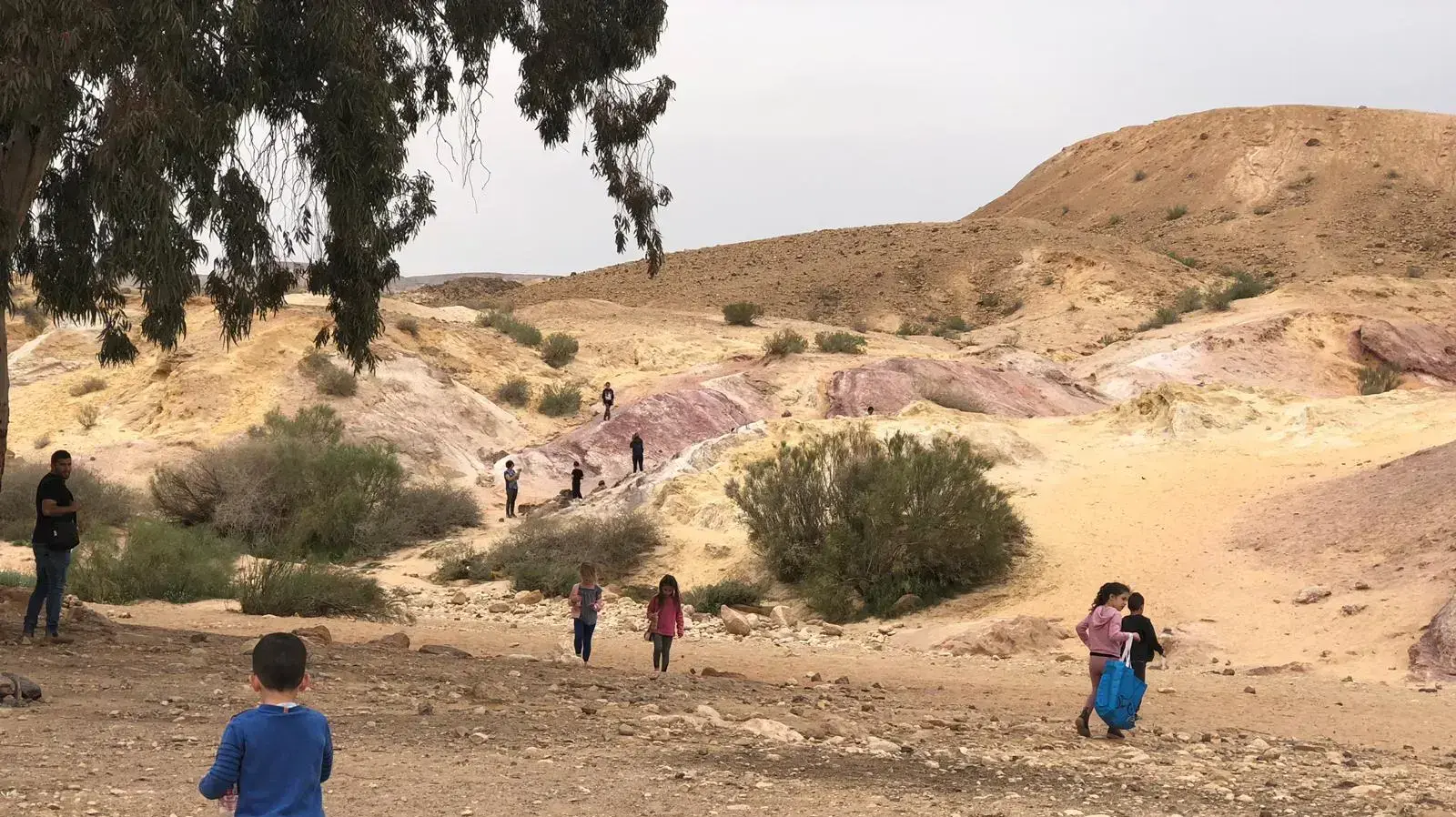 מטיילים במכתש הגדול מטיילים במכתש הגדול