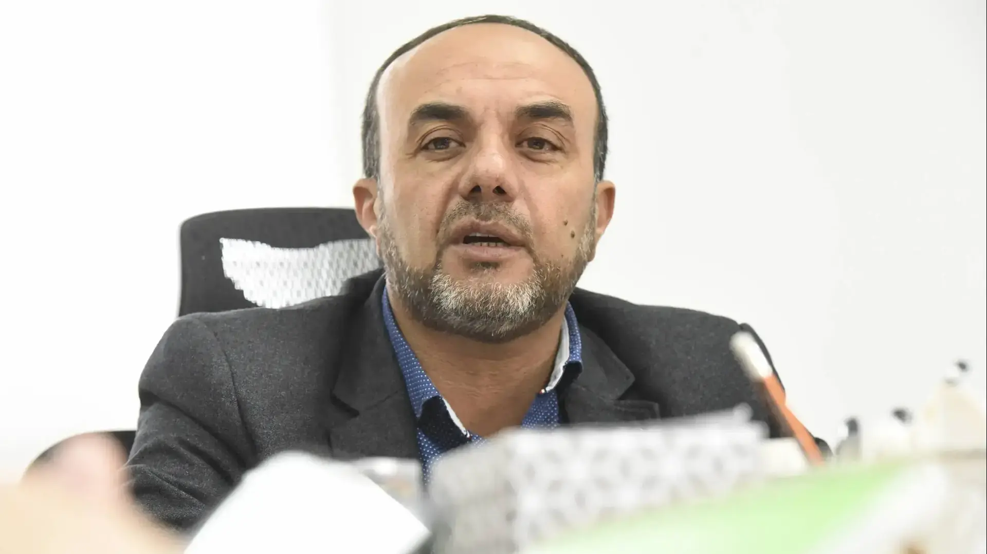 מוראד עמאש ראש המועצה , ג'סר א-זרקא, 24 במרץ 2019 מוראד עמאש ראש המועצה , ג'סר א-זרקא, 24 במרץ 2019