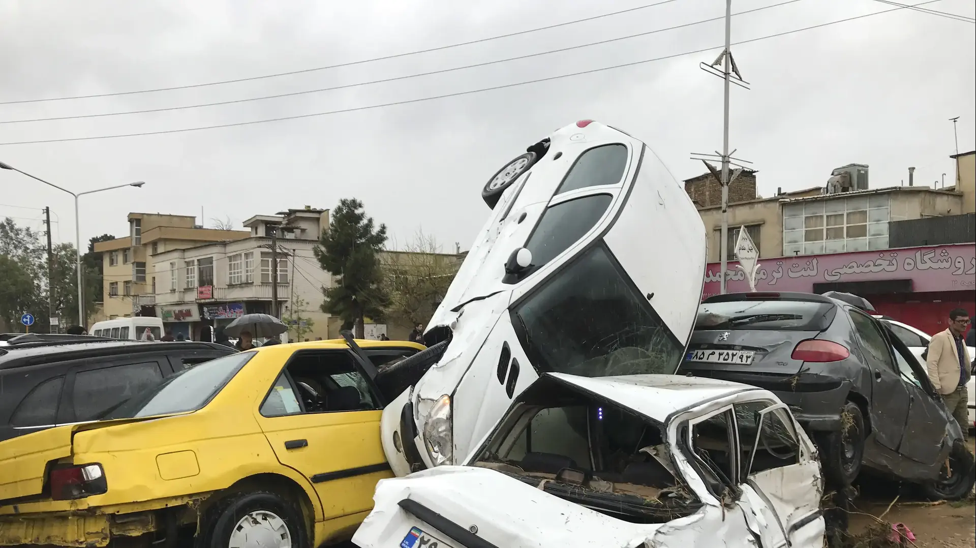שיטפונות בעיר שיראז, איראן, 25 במרץ 2019