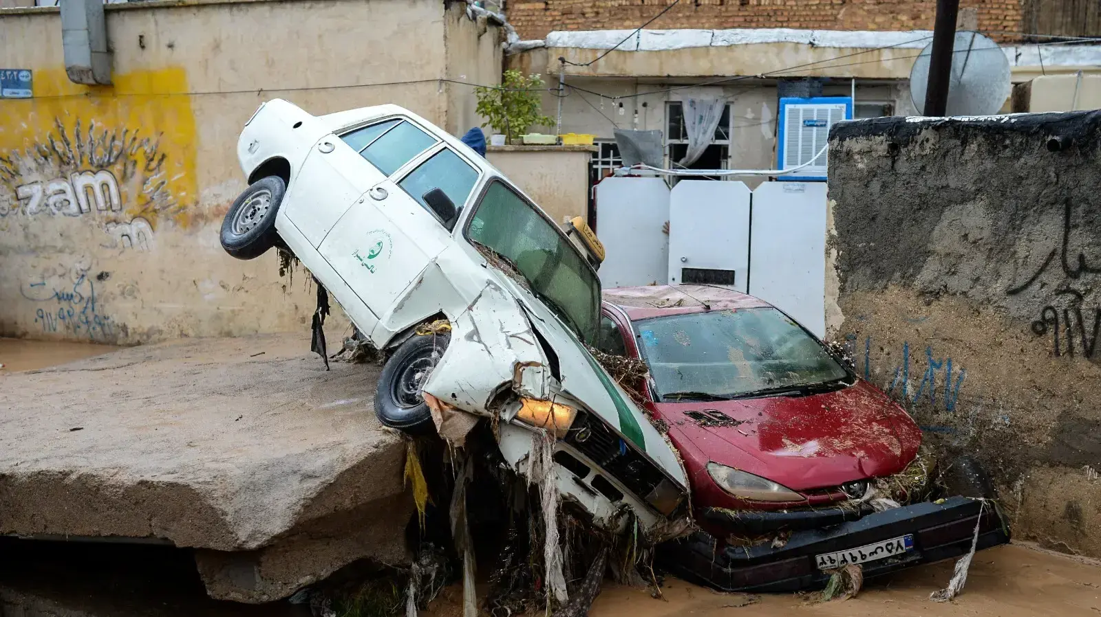 הצפות בעיר שיראז, איראן, 27 במרץ 2019