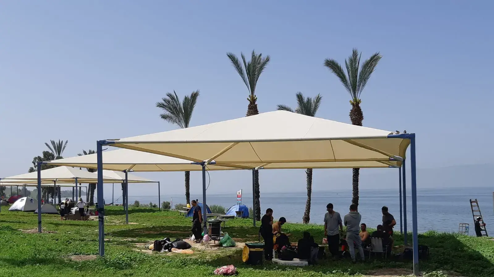 חוף לבנון בכינרת, ביום הבחירות, 9 באפריל 2019 חוף לבנון בכינרת, ביום הבחירות, 9 באפריל 2019