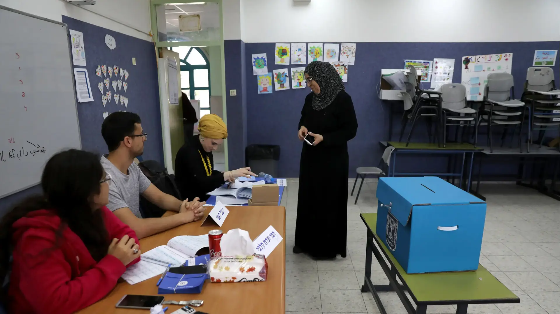 מצביעים בבחירות לכנסת ה-21 באום אל-פחם, 9 באפריל 2019 מצביעים בבחירות לכנסת ה-21 באום אל-פחם, 9 באפריל 2019