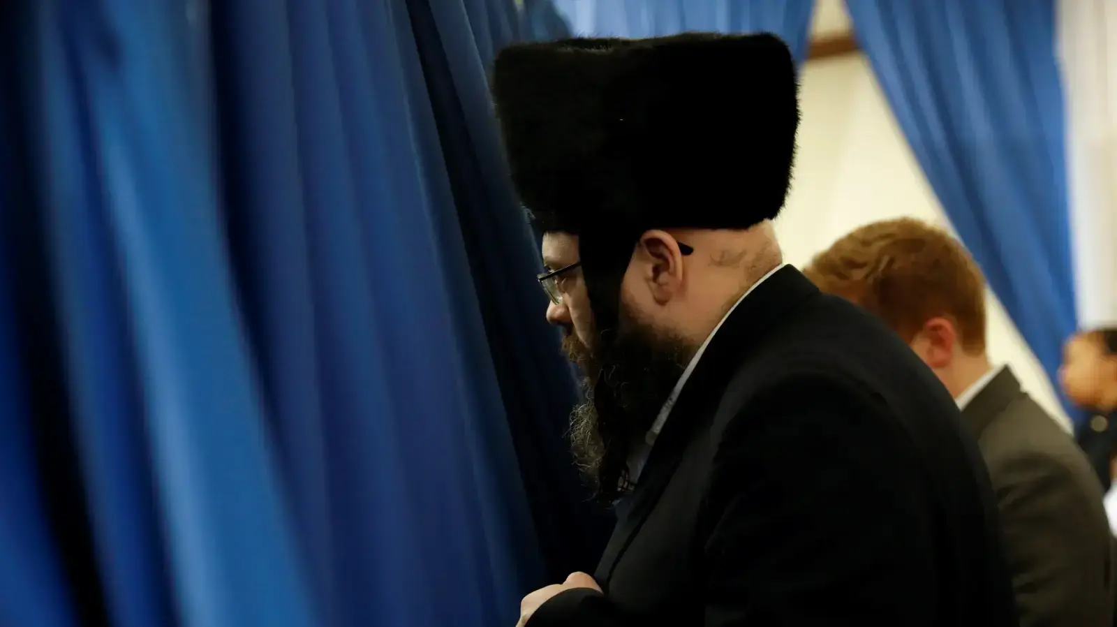 מסיבת עיתונאים בעיר ניו יורק על התפרצות חצבת בשכונה חרדית, 9 באפריל 2019