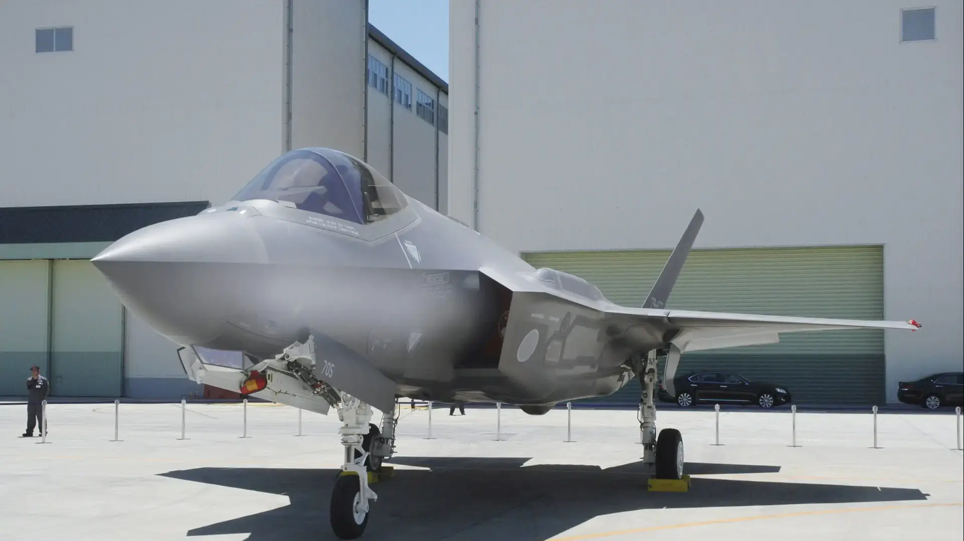 חמקן F-35 של חיל האוויר של יפן, יוני 2017
חמקן F-35 של חיל האוויר של יפן, יוני 2017