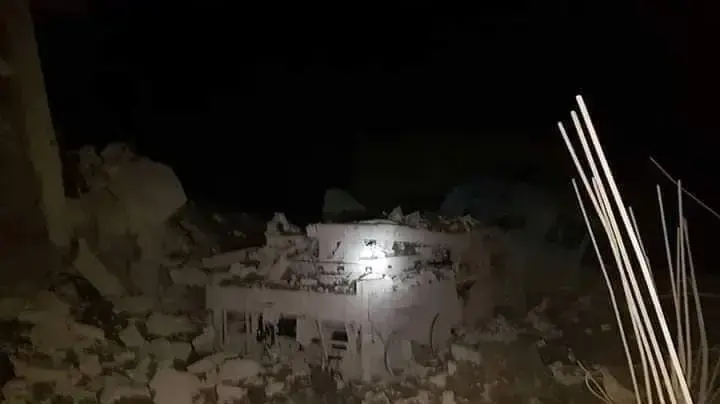 תוצאות תקיפת חיל האוויר באזור מסיאף, בסמוך לחמאת שבצפון-מערב סוריה, 13 אפריל, 2019 תוצאות תקיפת חיל האוויר באזור מסיאף, בסמוך לחמאת שבצפון-מערב סוריה, 13 אפריל, 2019