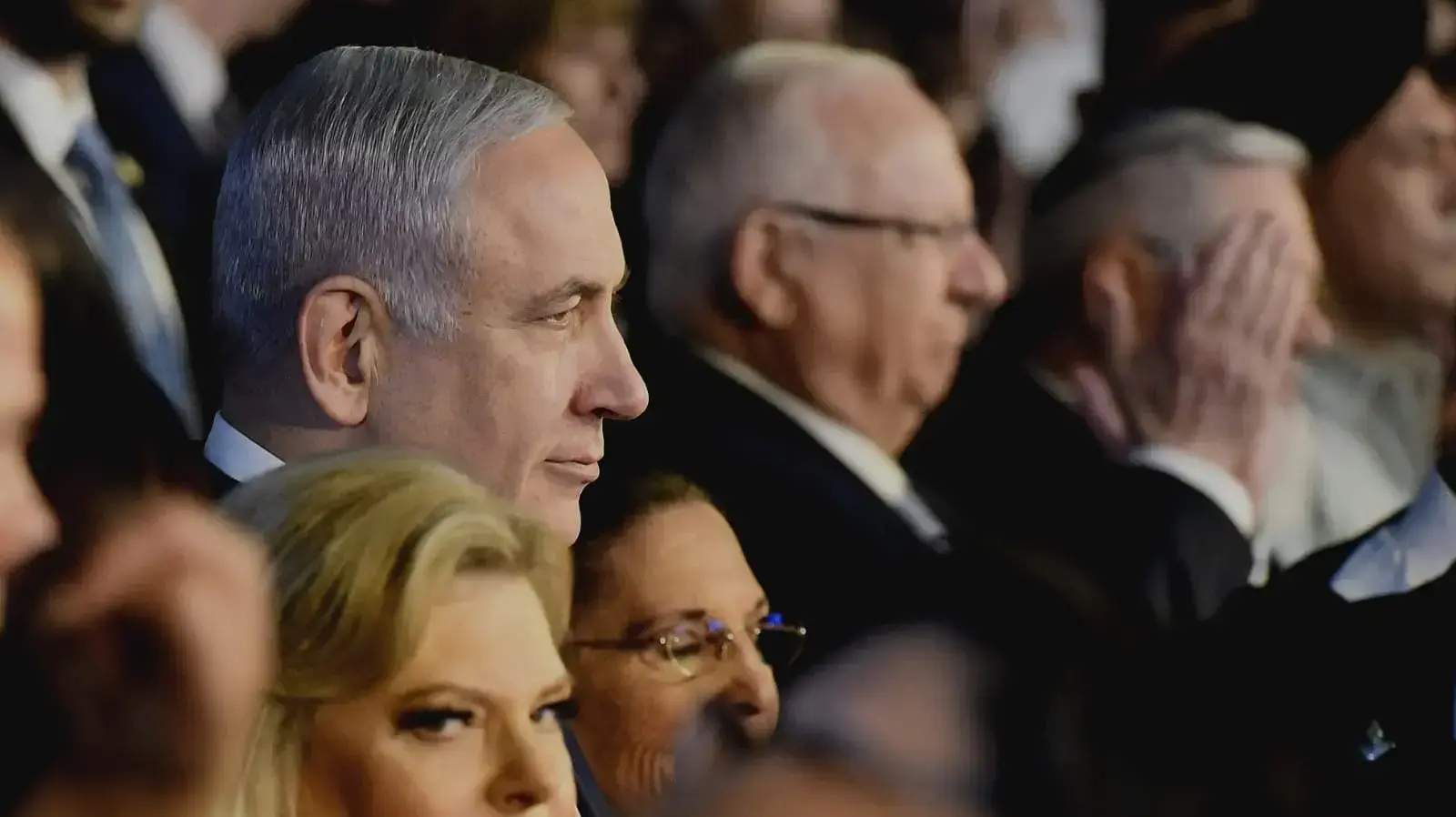 ראש הממשלה, בנימין נתניהו ונשיא המדינה ראובן ריבלין במהלך אירוע הנצחה למשפחות השכולות, בנייני האומה, ירושלים 14 באפריל 2019 ראש הממשלה, בנימין נתניהו ונשיא המדינה ראובן ריבלין במהלך אירוע הנצחה למשפחות השכולות, בנייני האומה, ירושלים 14 באפריל 2019