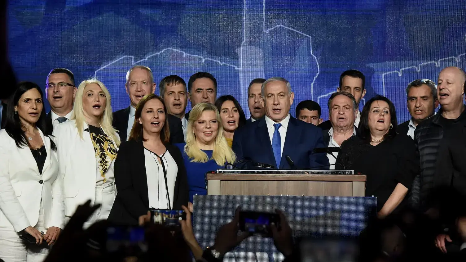 נבחרת הליכוד בהרמת הכוסית של הליכוד לפסח בבנייני האומה, 16 באפריל 2019 נבחרת הליכוד בהרמת הכוסית של הליכוד לפסח בבנייני האומה, 16 באפריל 2019