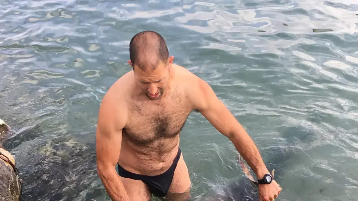 הכרישה שנתפסה ברשת הדייג באכזיב, 17 באפריל 2019 הכרישה שנתפסה ברשת הדייג באכזיב, 17 באפריל 2019