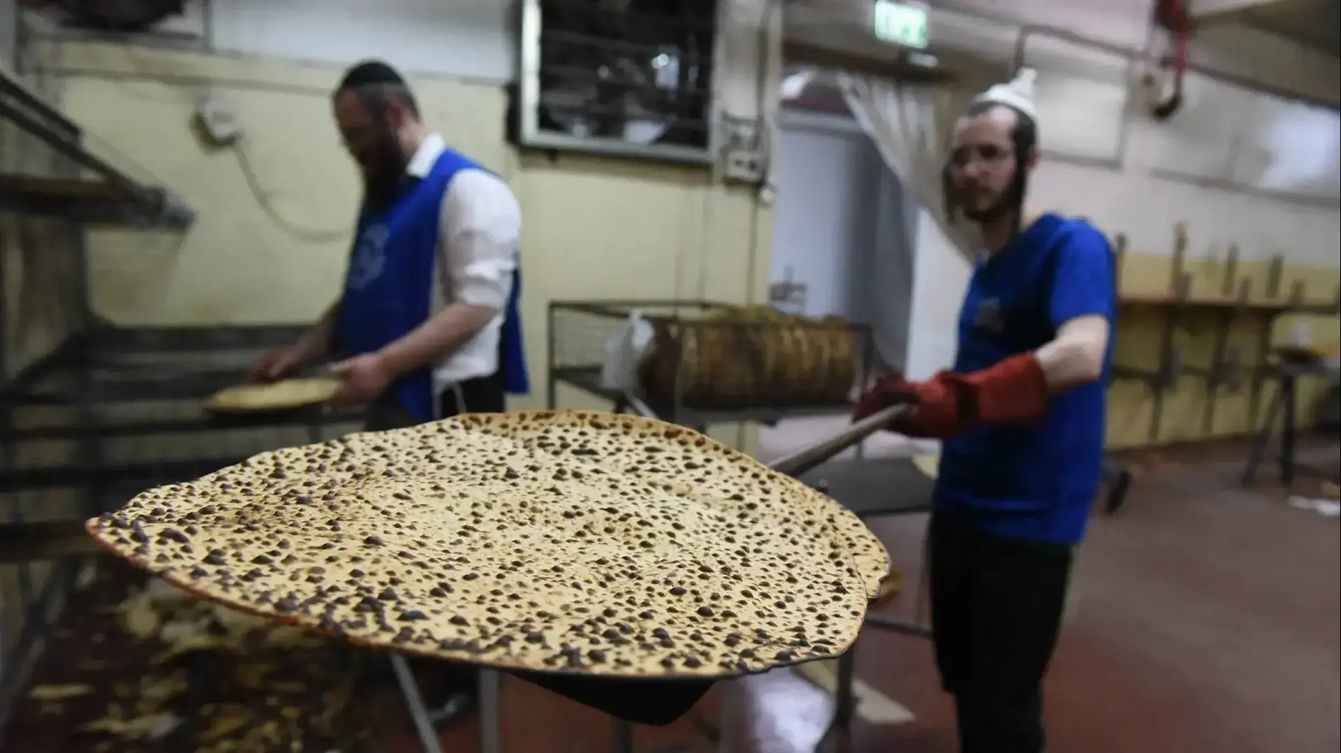אפיית מצה שמורה כפר חב"ד, 15 באפריל 2019 אפיית מצה שמורה כפר חב"ד, 15 באפריל 2019