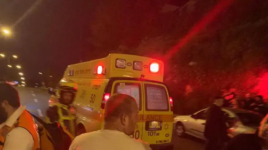 זירת תאונת הדרכים ברחוב גולדה מאיר, ירושלים 21 באפריל 2019 זירת תאונת הדרכים ברחוב גולדה מאיר, ירושלים 21 באפריל 2019