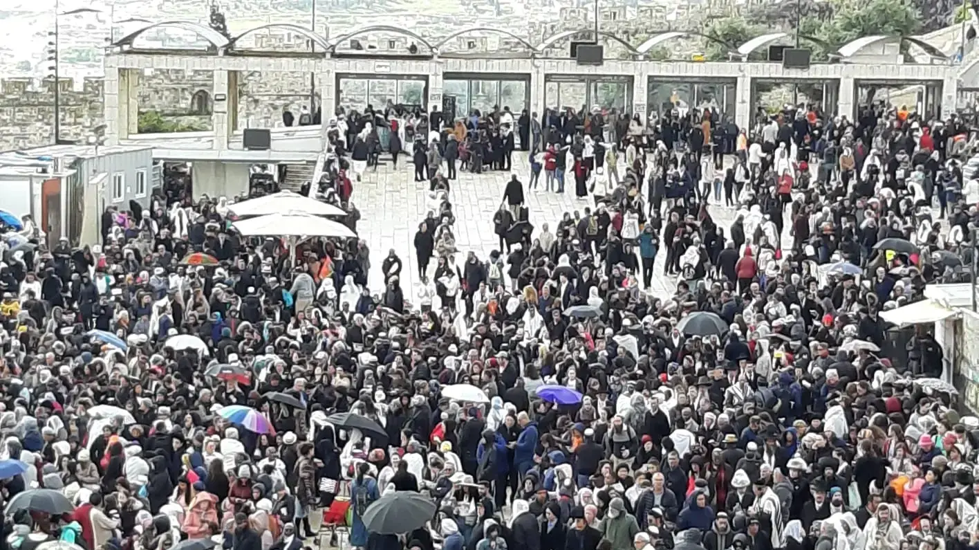 ברכת כוהנים בכותל , 22 באפריל 2019