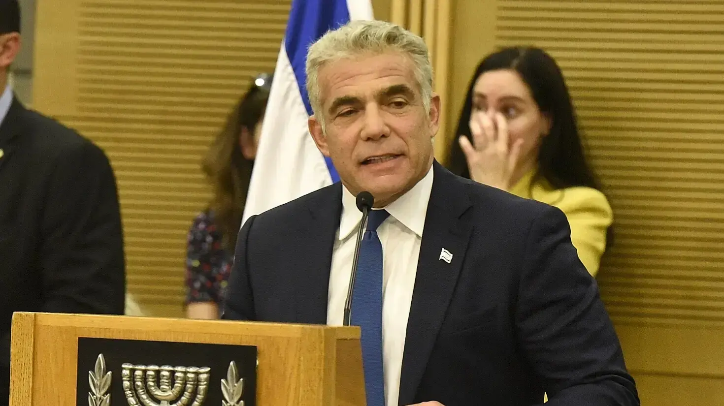 יאיר לפיד, יו"ר כחול לבן בישיבת הסיעה הראשונה ביום השבעת הכנסת, 30 באפריל 2019
