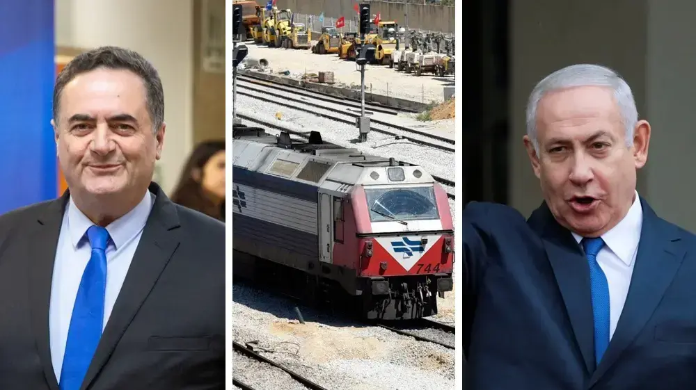 בנימין נתניהו, רכבת ישראל וישראל כ"ץ 