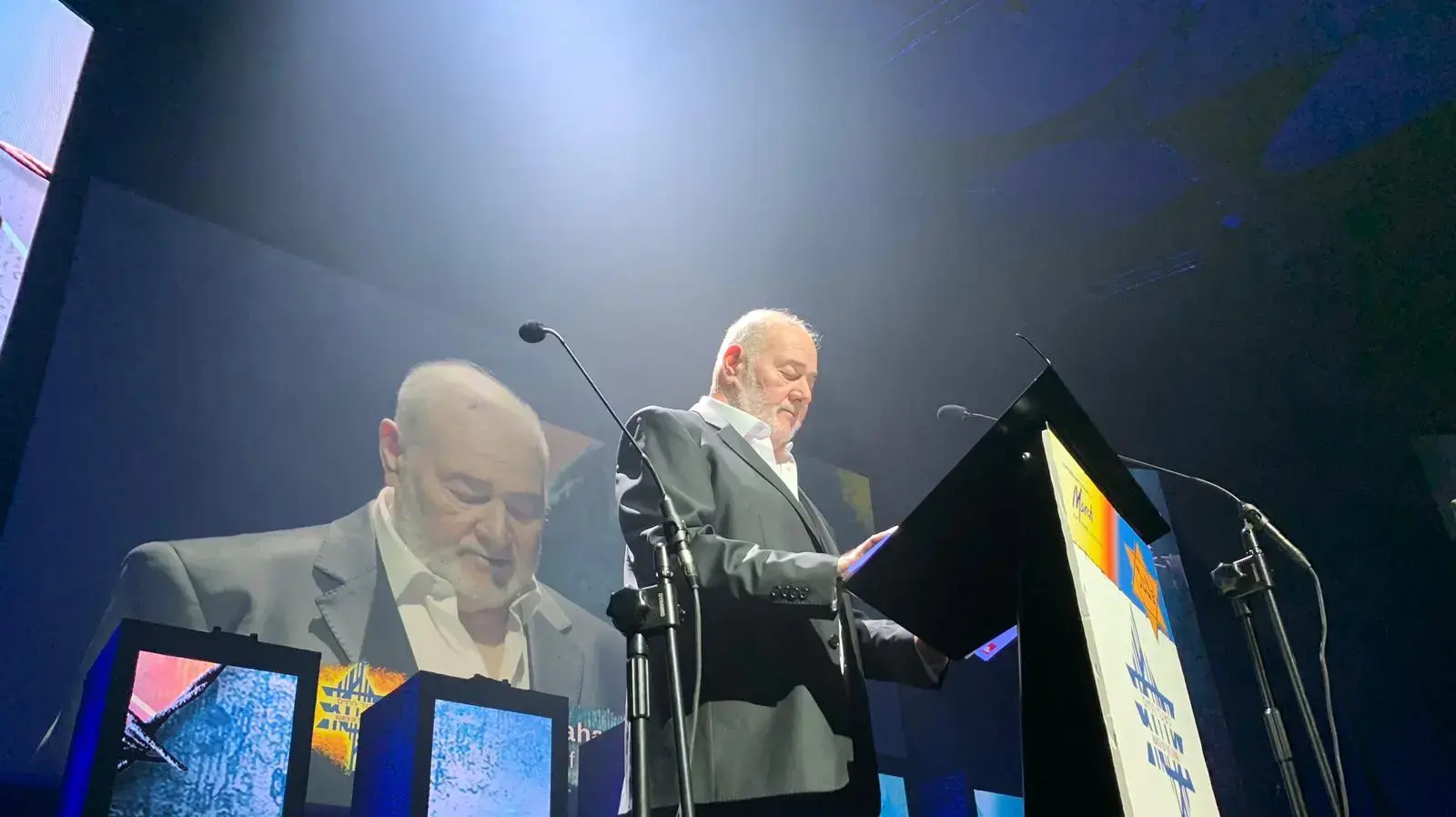 אברהם הירשזון בטקס יום השואה בקרארוב - 1/5/19 אברהם הירשזון בטקס יום השואה בקרארוב - 1/5/19
