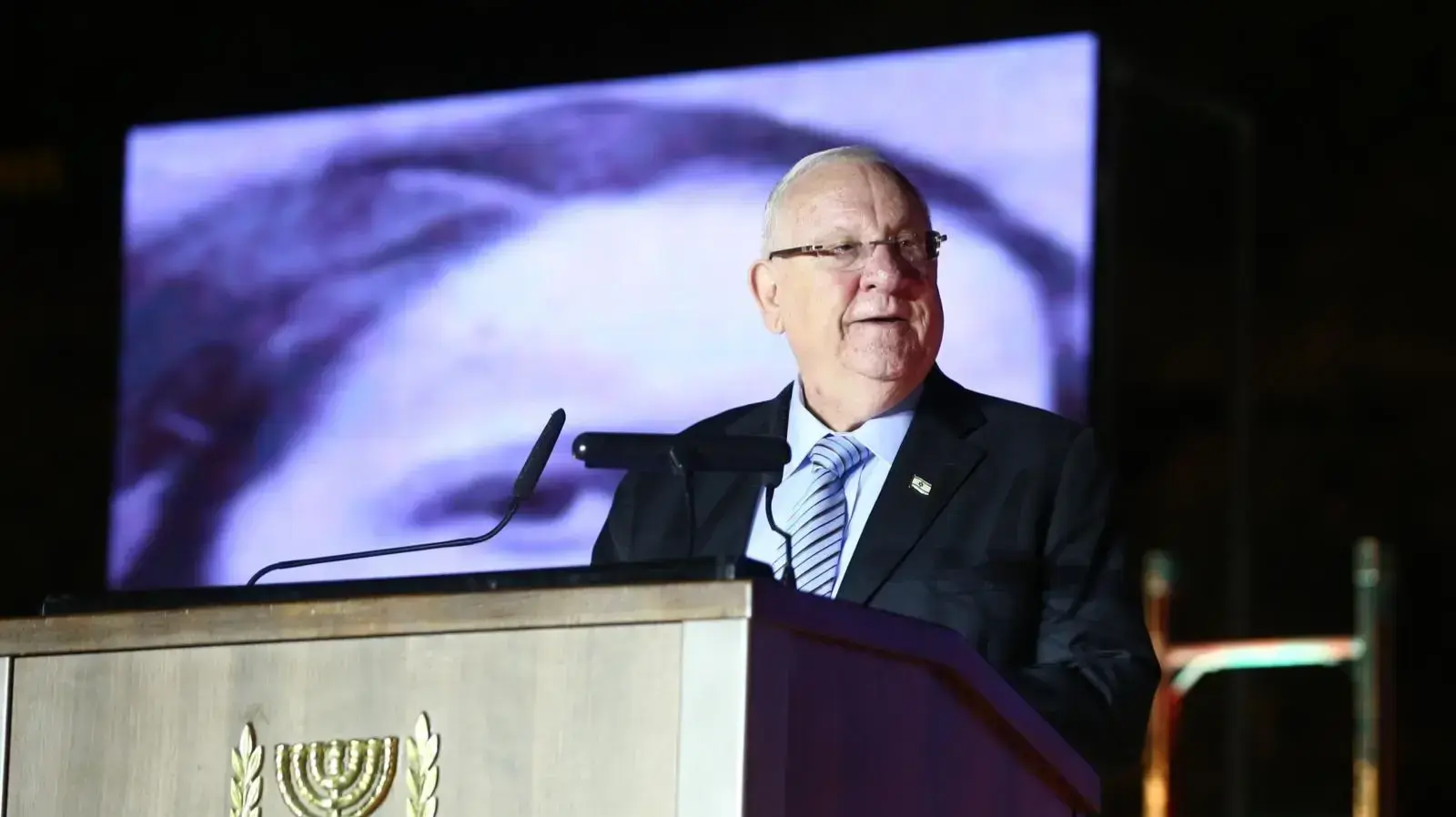 נשיא המדינה, ראובן (רובי) ריבלין בטקס נעילת טקסי יום השואה, יד מרדכי 2 במאי 2019 נשיא המדינה, ראובן (רובי) ריבלין בטקס נעילת טקסי יום השואה, יד מרדכי 2 במאי 2019
