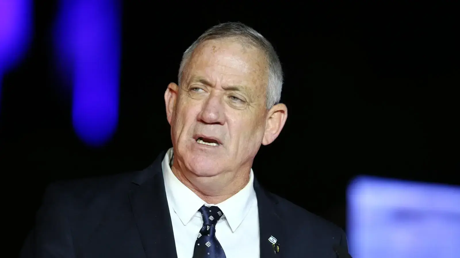 בני גנץ, במהלך טקס נעילת יום השואה ביד מרדכי 2 במאי 2019 בני גנץ, במהלך טקס נעילת יום השואה ביד מרדכי 2 במאי 2019