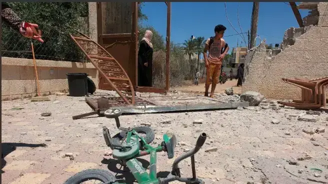פגיעה בבית בח'אן יונס 4 באפריל 2019 פגיעה בבית בח'אן יונס 4 באפריל 2019