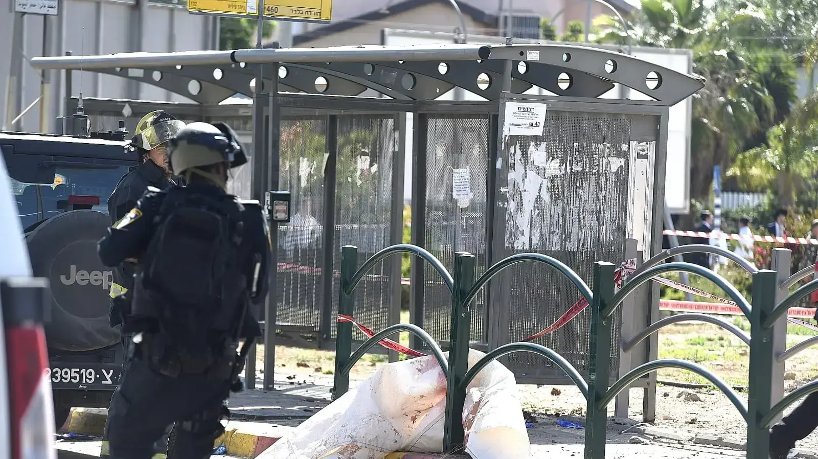 זירת פגיעת הרקטה בקריית גת 4 במאי 2019 זירת פגיעת הרקטה בקריית גת 4 במאי 2019