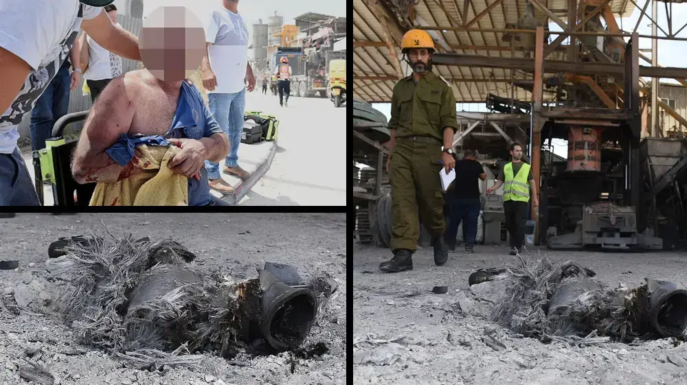 חיצונית נפילת רקטה במפעל בטחון באשקלון , מאי 2019 חיצונית נפילת רקטה במפעל בטחון באשקלון , מאי 2019